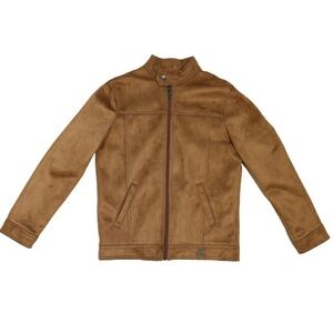 Tan Faux Leather Jacket